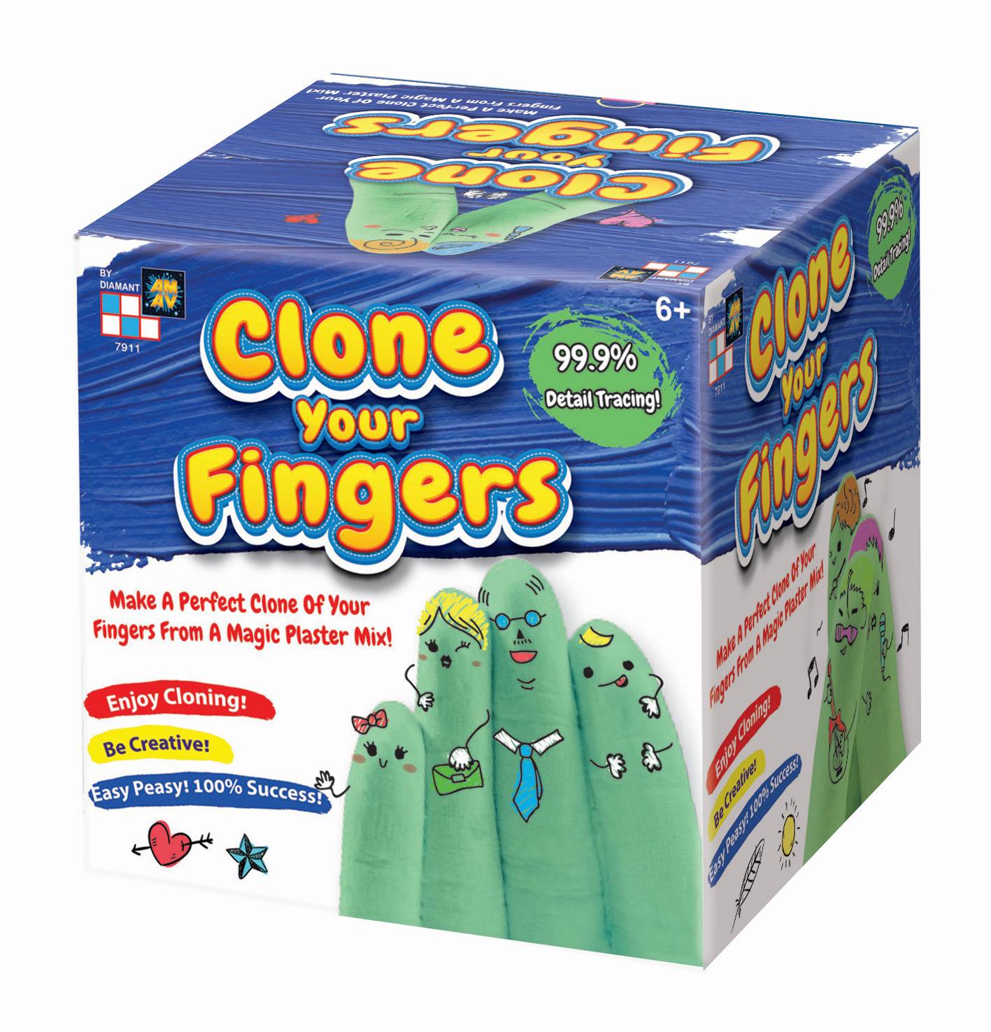 7911 Clone Your Fingers-Yellow – דיאמנט BOX